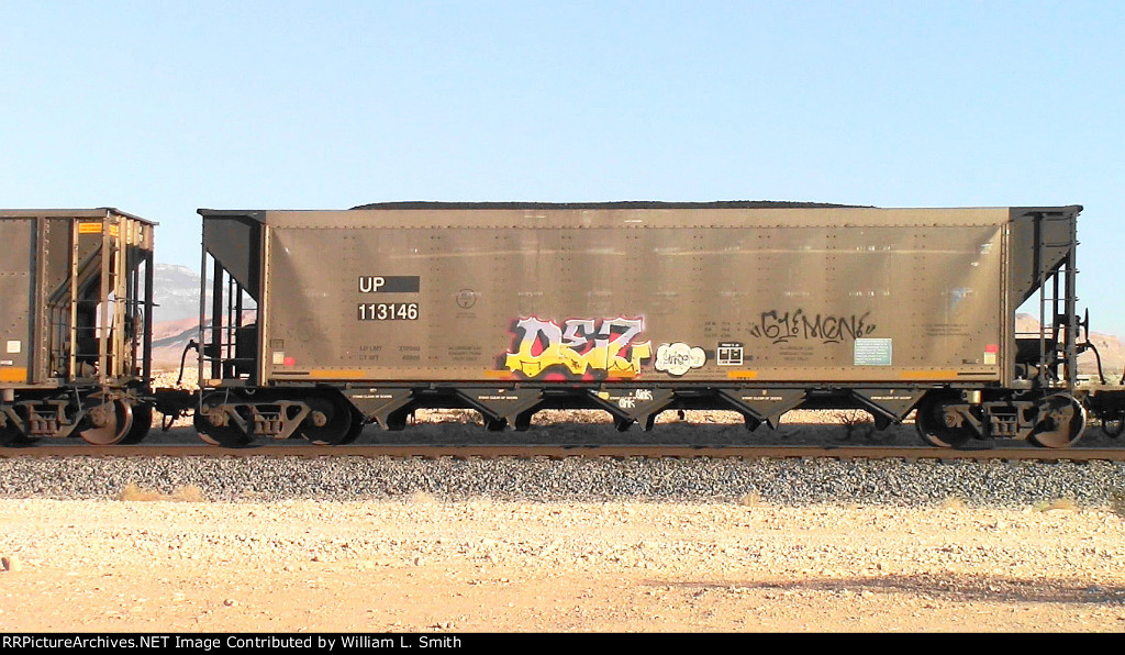 WB Loaded Coal Hooper Frt at Erie NV W-Pshr -54